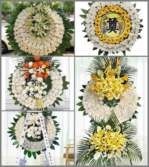 山西长治襄垣县虒亭镇花圈速递